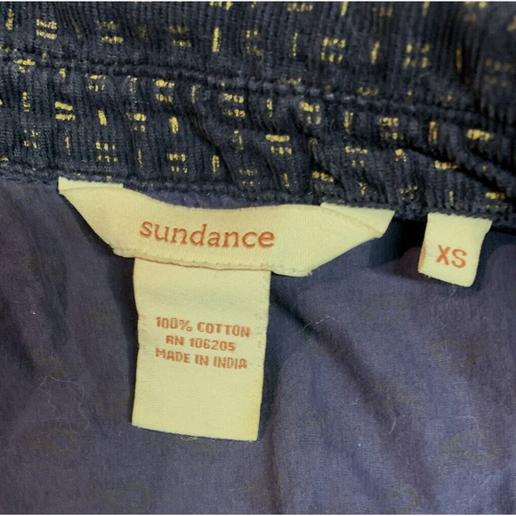 Sundance Jacket Womens XS Extra-Small Navy Button Up Cottage Core Corduroy Coat - Picture 6 of 7